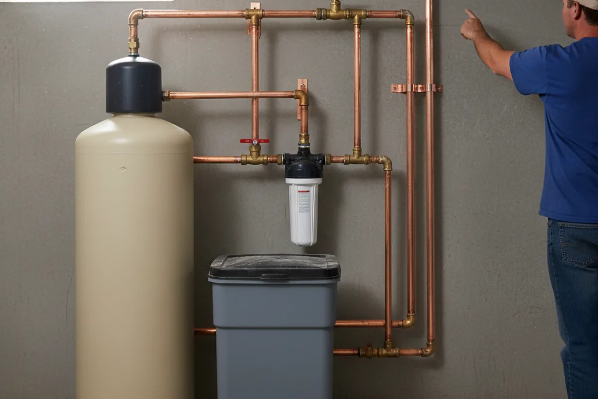 Whole-house water treatment system installed in Peck